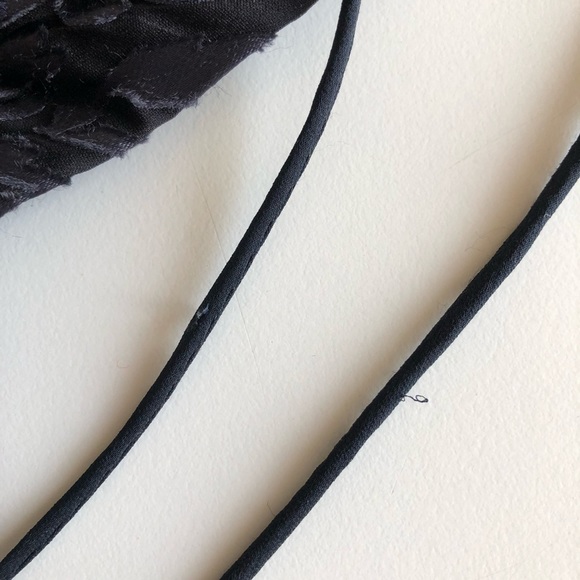 Milly of New York Black Grey Burnout Spaghetti Strap Babydoll Dress 90s Y2K Sz 4 - Picture 12 of 13